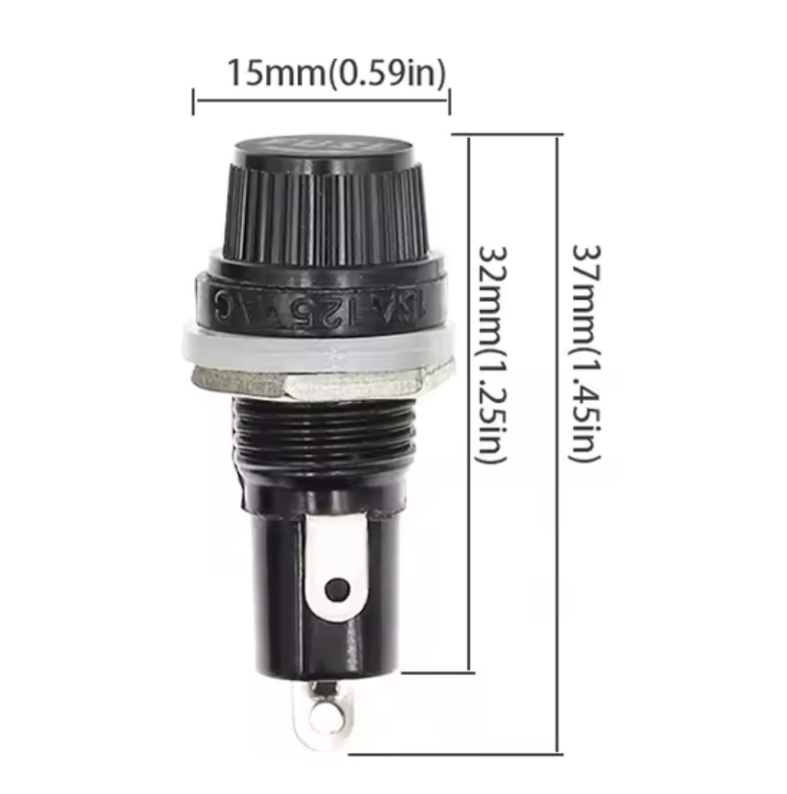 Glass Fuse Socket 5x20mm | ATMOSFÆR ENGINEERING