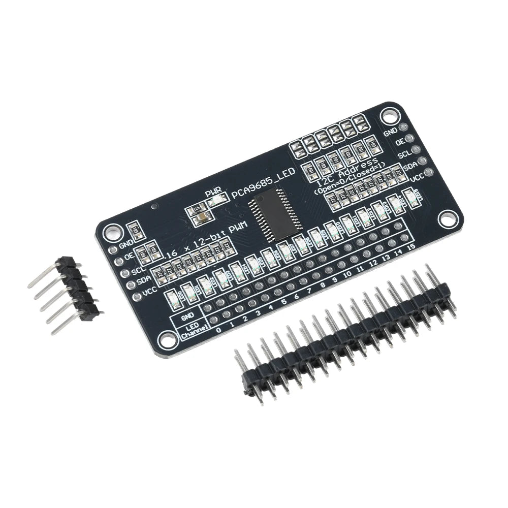 PCA9685 16-Channel 12-Bit PWM I2C LED Driver Module