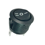 3-Pin Round Rocker Switch (ON/OFF/ON) - 20mm SPDT